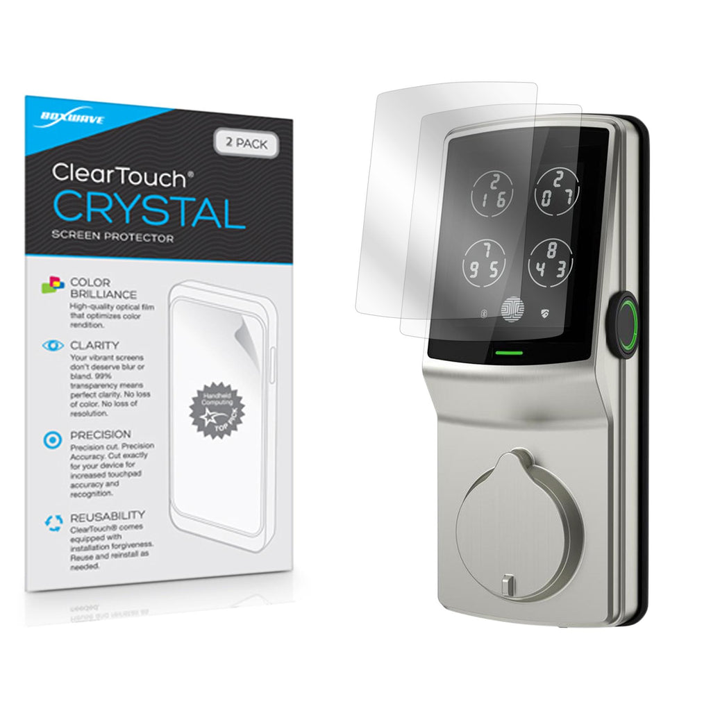 ClearTouch Crystal (2-Pack) - Lockly Secure Plus Touchscreen Deadbolt Screen Protector