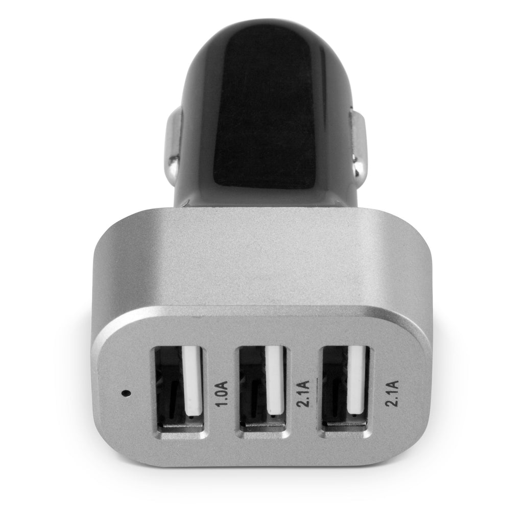 3-Port Micro High Current Car Charger - BlackBerry Torch 9800 Charger