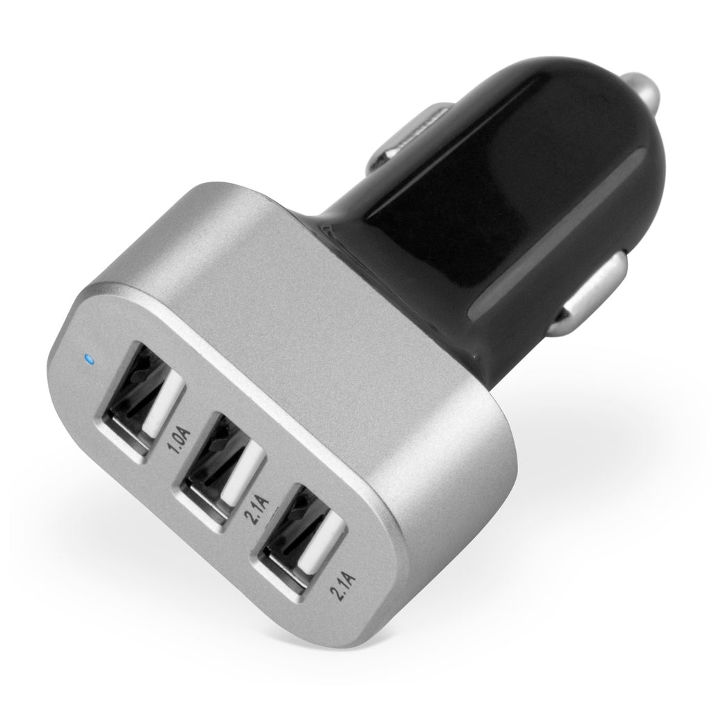 3-Port Micro High Current Car Charger - Motorola DROID RAZR Charger