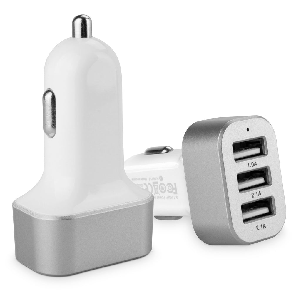 Nexus 6 3-Port Micro High Current Car Charger