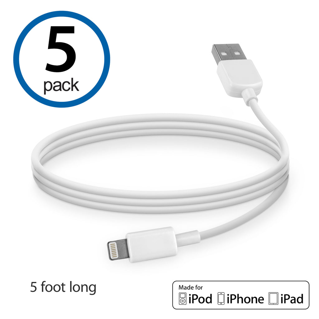 USB Lightning Cable (5-Pack) - Apple iPhone 6 Cable