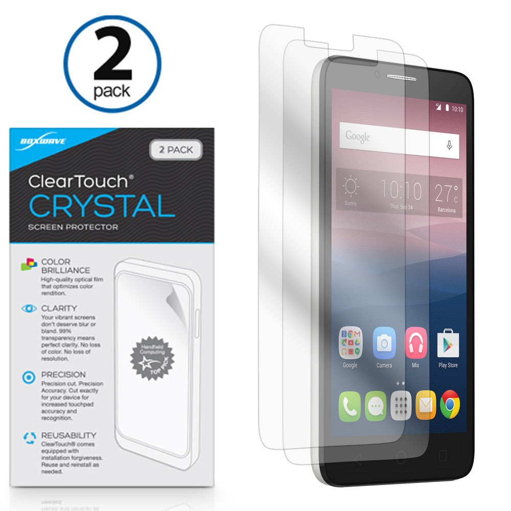 ClearTouch Crystal (2-Pack) - Alcatel oneTouch Pop 3 (5.5) CDMA 5025 Screen Protector