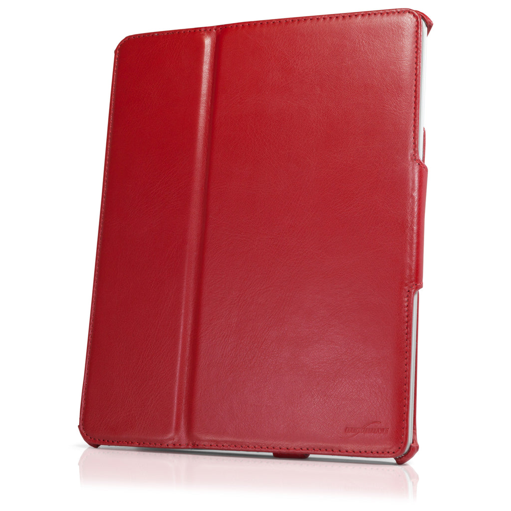Ardent Red Leather Book Jacket - Apple iPad 4 Case