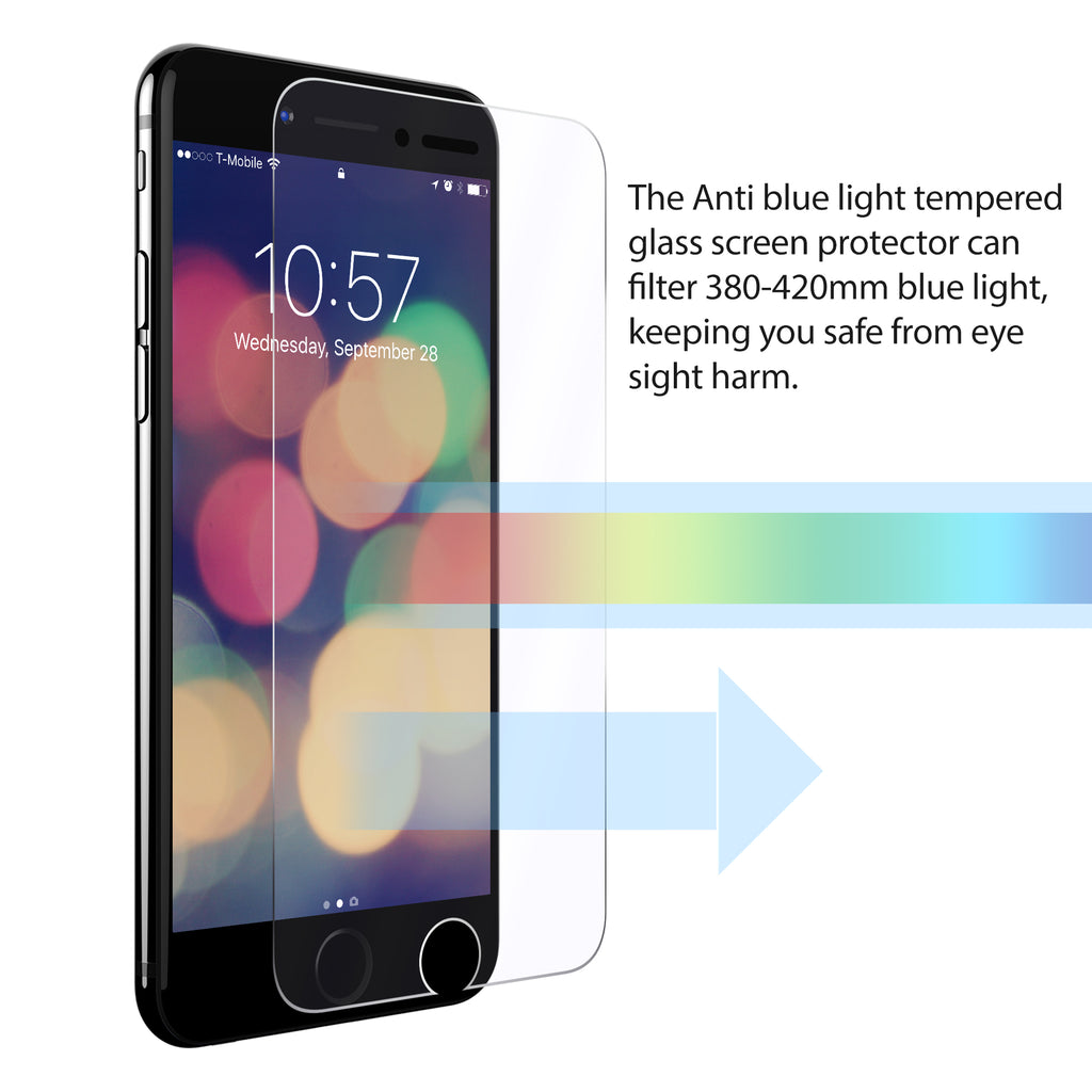 ClearTouch Glass Anti-UV EyeCare - Apple iPhone 7 Screen Protector