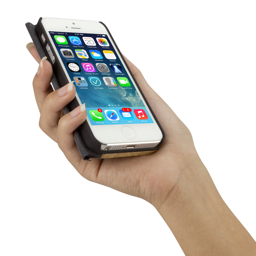 True Bamboo Booklet Case - Apple iPhone SE Case