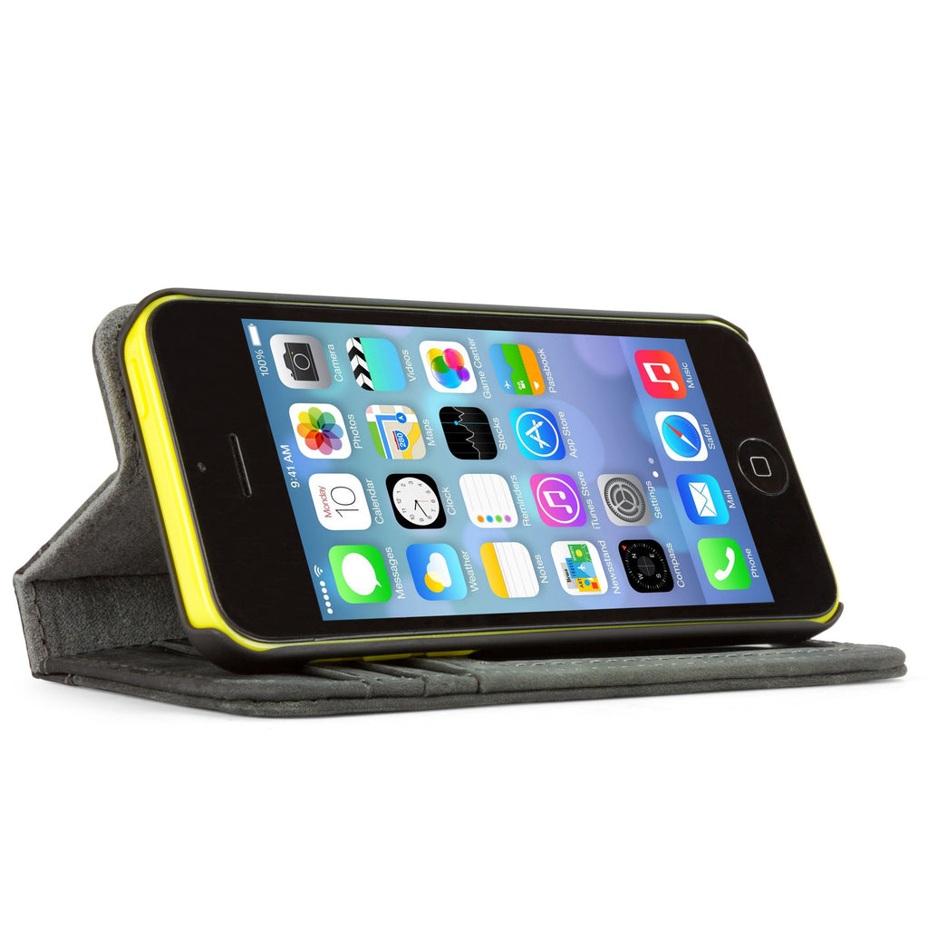 Classic Book Case - Slate Grey - Apple iPhone 5c Case
