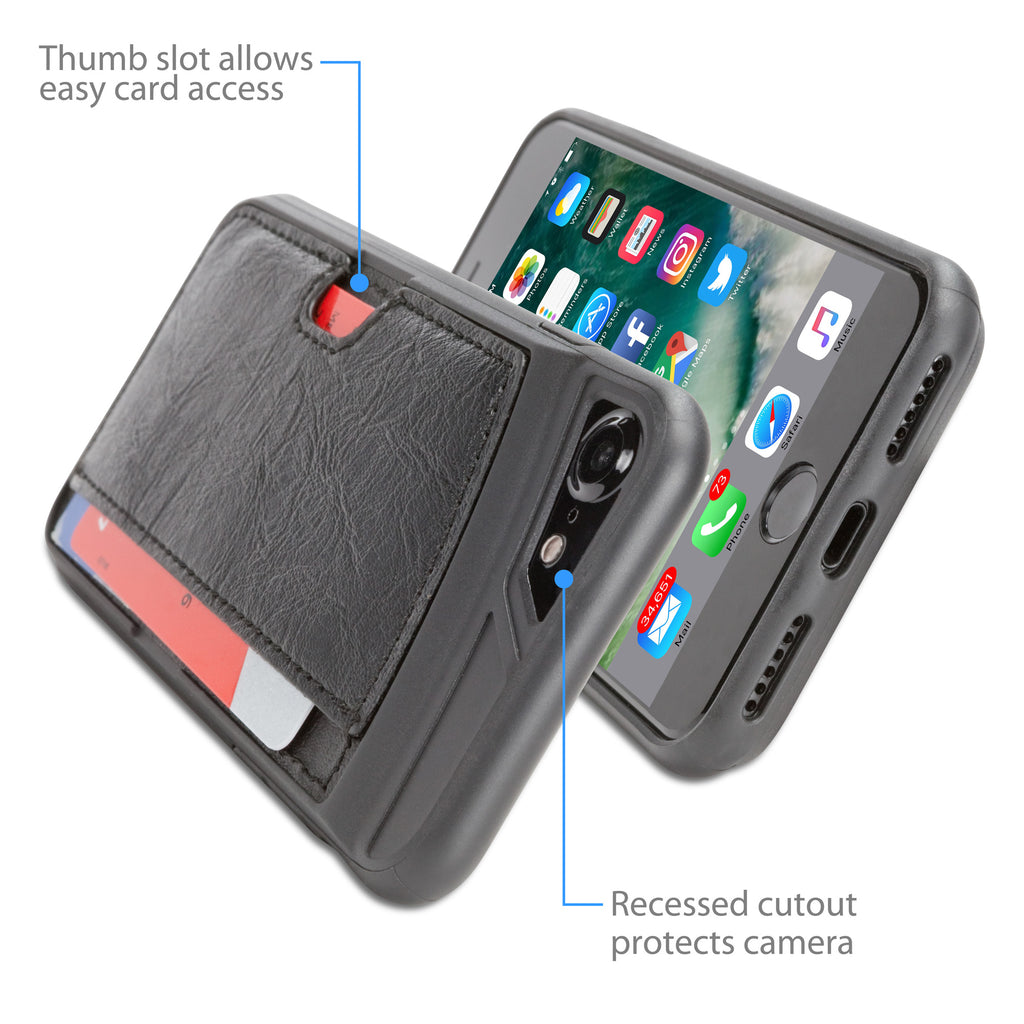 Leather CardWallet Case - Apple iPhone 8 Case