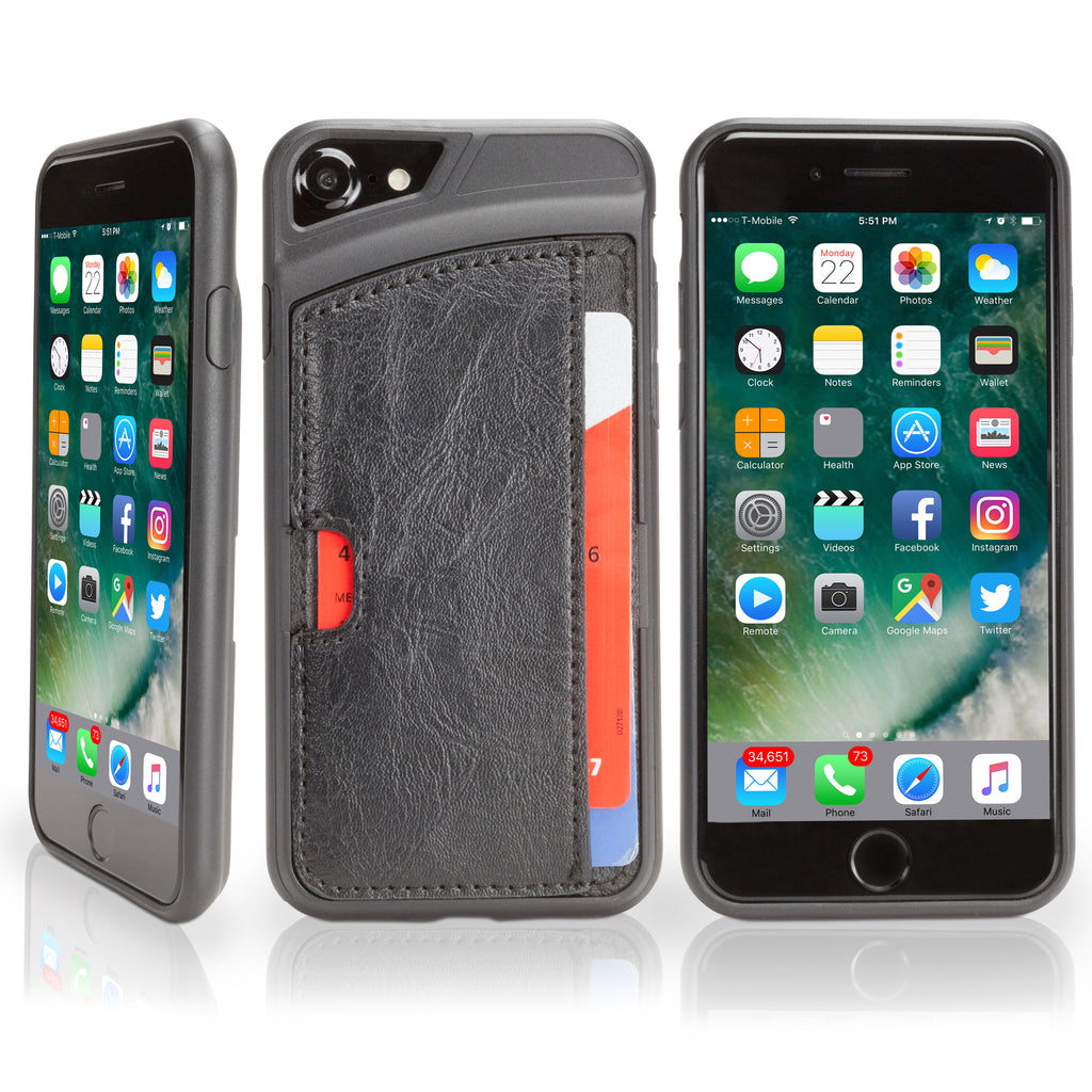 Leather CardWallet Case - Apple iPhone 8 Case