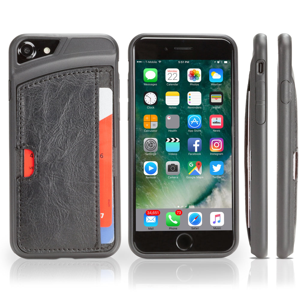Leather CardWallet Case - Apple iPhone 8 Case