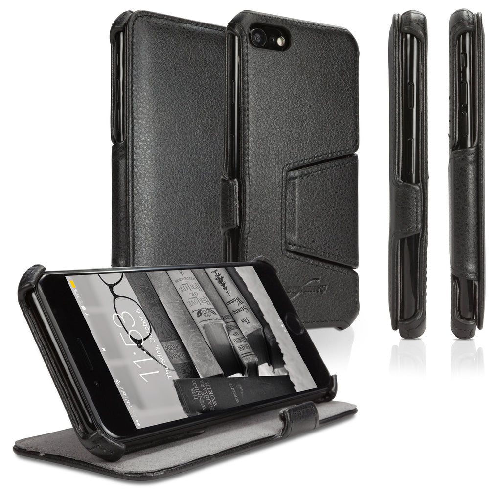 Leather Book Jacket - Apple iPhone 7 Case