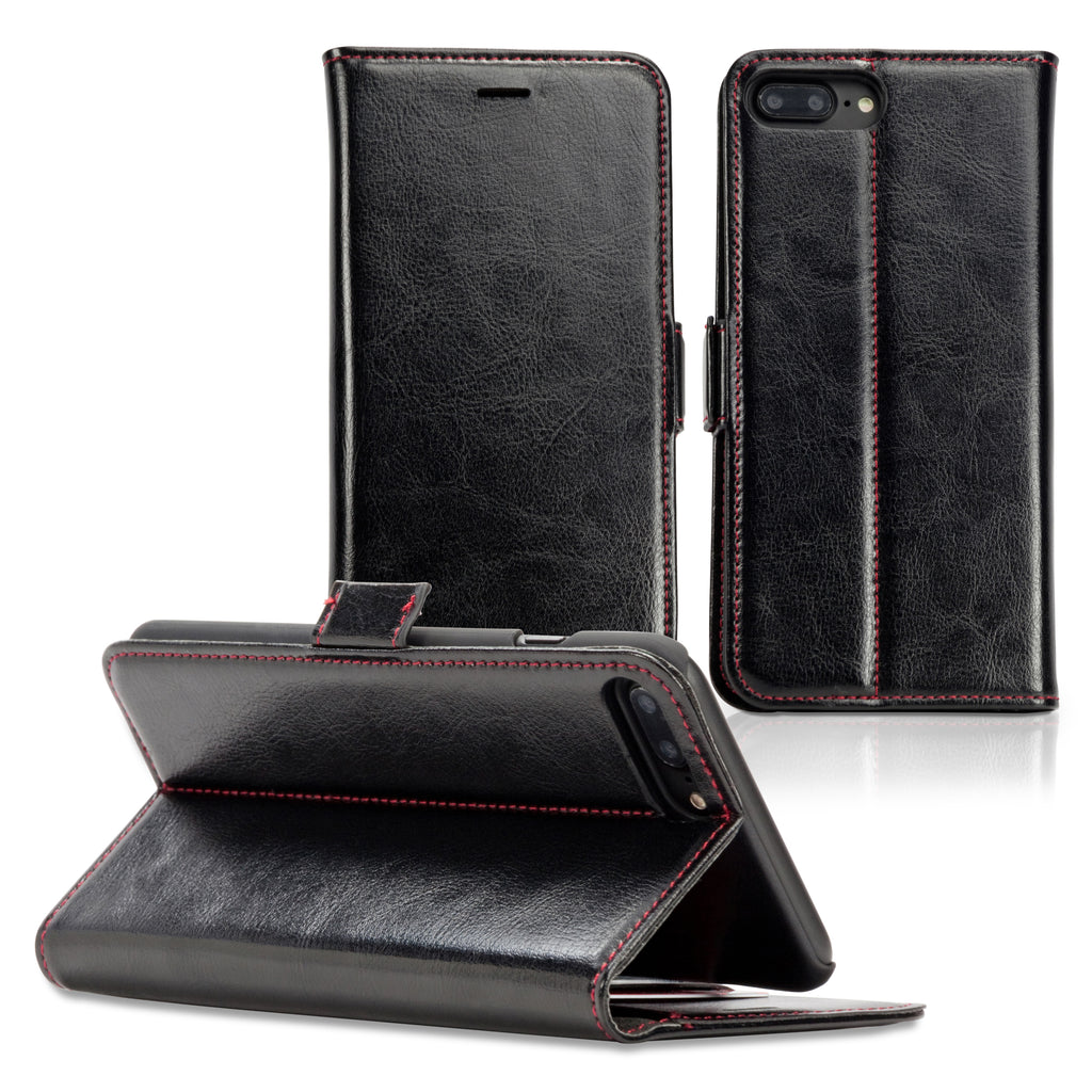 Designio Leather Wallet Case - Apple iPhone 7 Plus Case