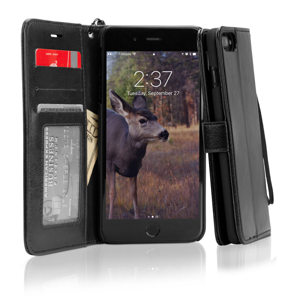 Leather Wallet Case - Apple iPhone 7 Plus Case