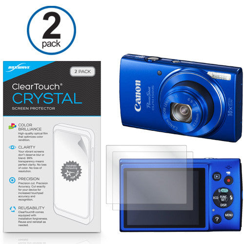 ClearTouch Crystal (2-Pack) - Canon Powershot ELPH 150 IS Screen Protector