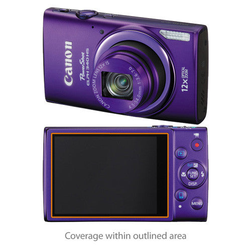 ClearTouch Crystal (2-Pack) - Canon Powershot ELPH 340 HS Screen Protector