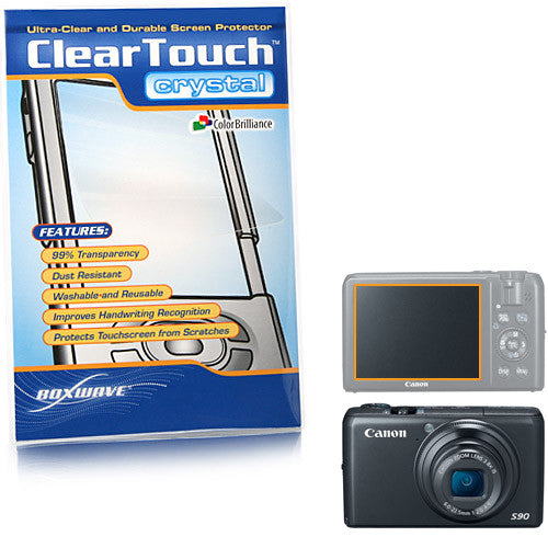 ClearTouch Crystal - Canon PowerShot S90 Screen Protector