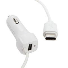 Car Charger Plus USB Type C - Alcatel Pixi 4 (4) Car Charger