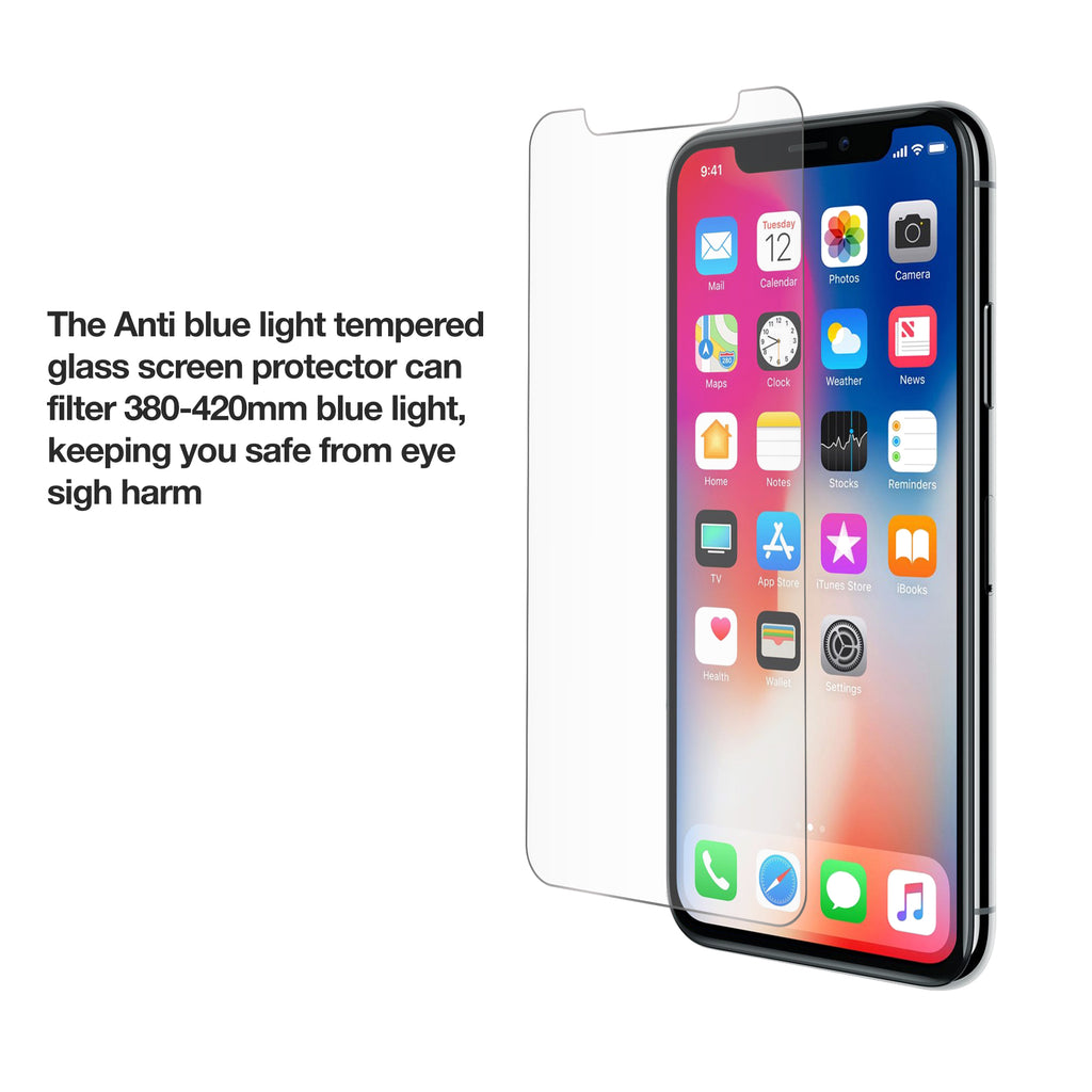 ClearTouch Glass Anti-UV EyeCare - Apple iPhone XS Screen Protector