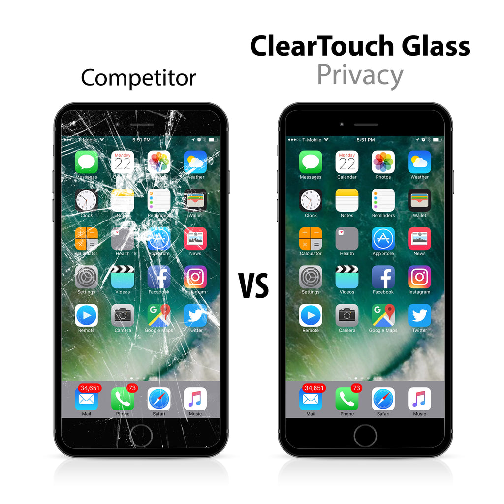 ClearTouch Glass Privacy - Apple iPhone 7 Screen Protector