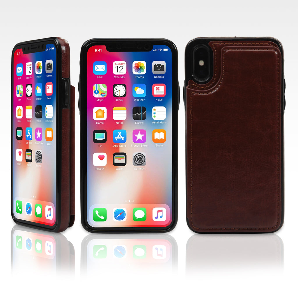 Compact Leather Wallet Case