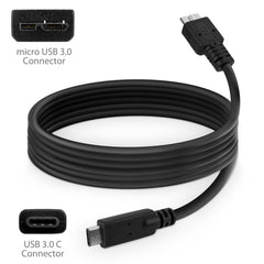 DirectSync - USB 3.0 micro USB to USB 3.1 Type C - Canon EOS RP Cable