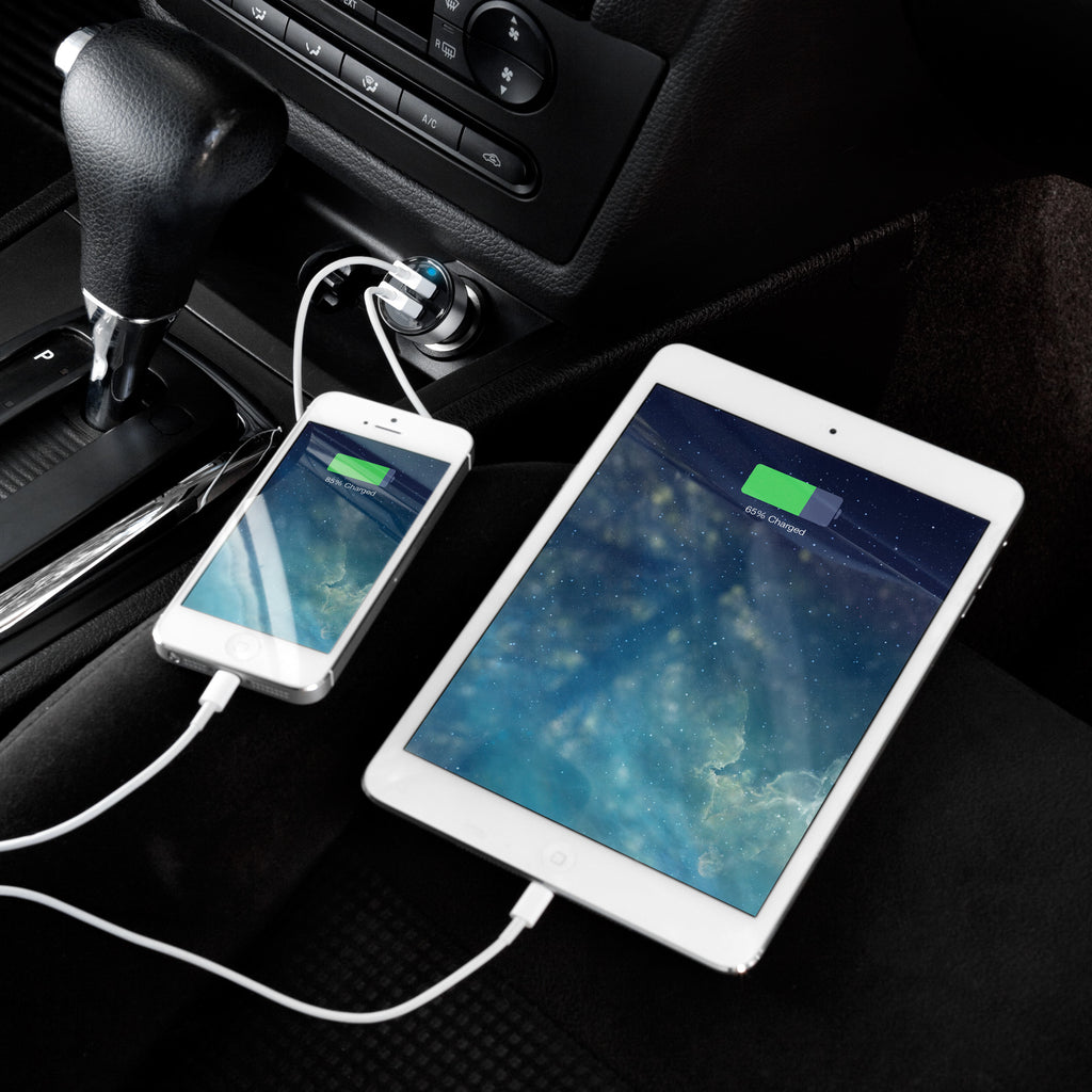 Dual-Port Rapid USB Car Charger - HTC One (M7 2013) Charger