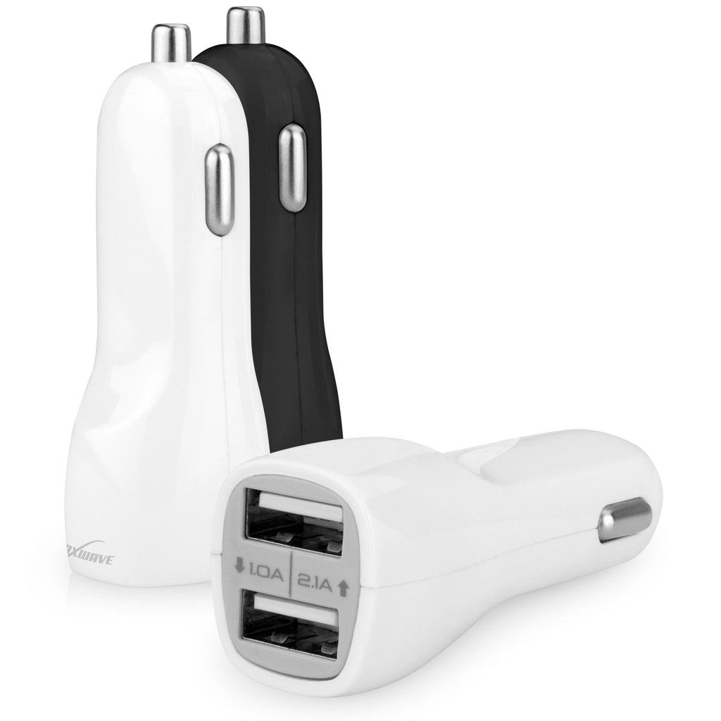 Dual Micro High Current Car Charger - Blackberry PlayBook WiMax Charger