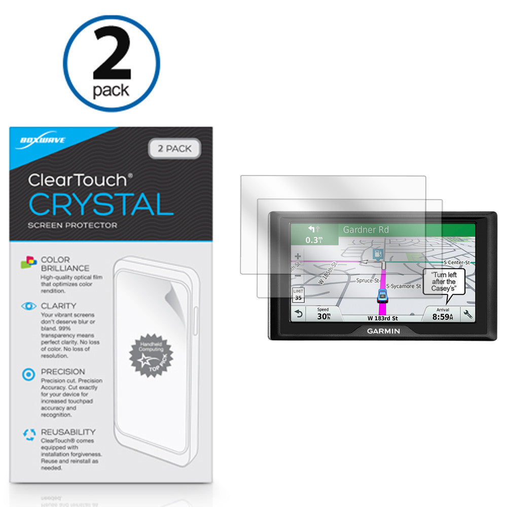 ClearTouch Crystal (2-Pack) - Garmin Drive 60LMT Screen Protector