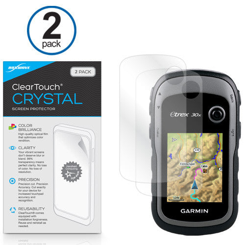 ClearTouch Crystal (2-Pack) - Garmin eTrex 30x Screen Protector