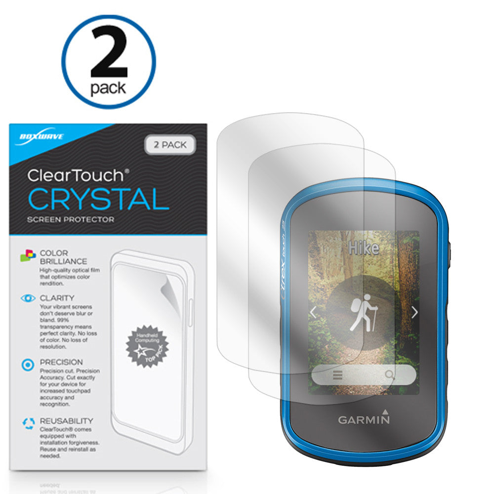 ClearTouch Crystal (2-Pack) - Garmin eTrex Touch 25 Screen Protector