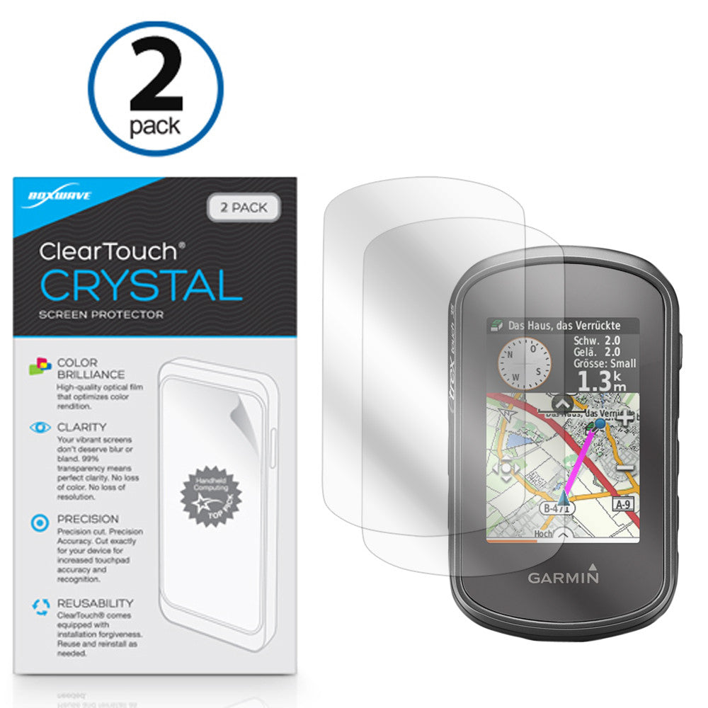 ClearTouch Crystal (2-Pack) - Garmin eTrex Touch 35 Screen Protector