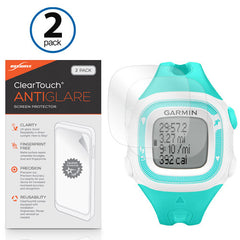 ClearTouch Anti-Glare (2-Pack) - Garmin Forerunner 15 Teal/White Screen Protector