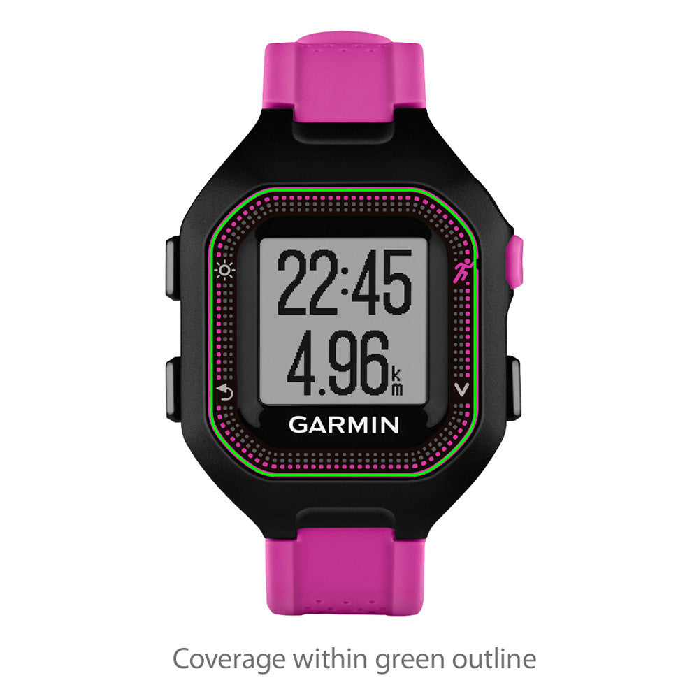 ClearTouch Crystal (2-Pack) - Garmin Forerunner 25 Black/Purple Screen Protector