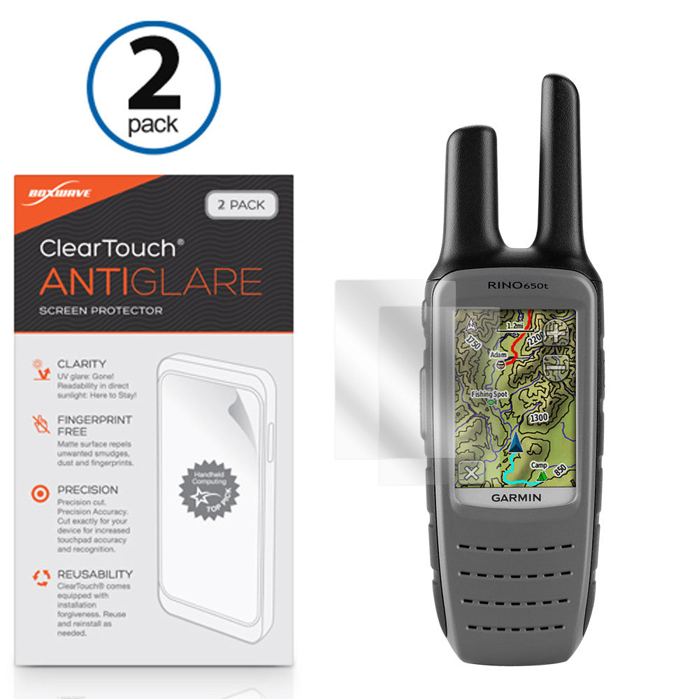 ClearTouch Anti-Glare (2-Pack) - Garmin Rino 650t Screen Protector