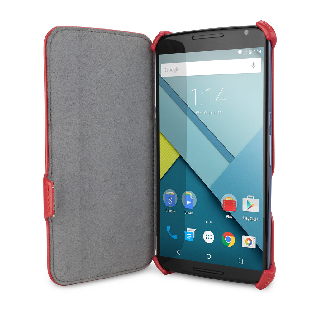 Leather Book Jacket - Google Nexus 6 Case
