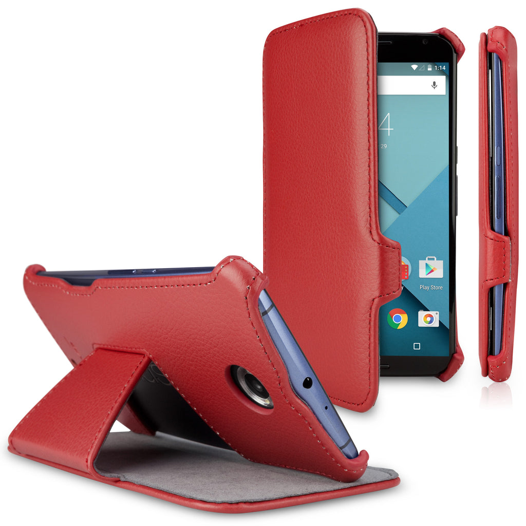 Leather Book Jacket - Google Nexus 6 Case