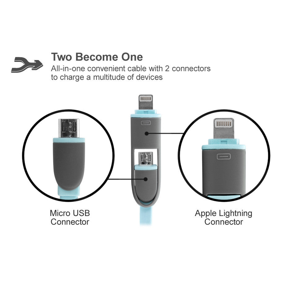 iDroid 2-in-1 Cable - HTC Thunderbolt 4G Cable