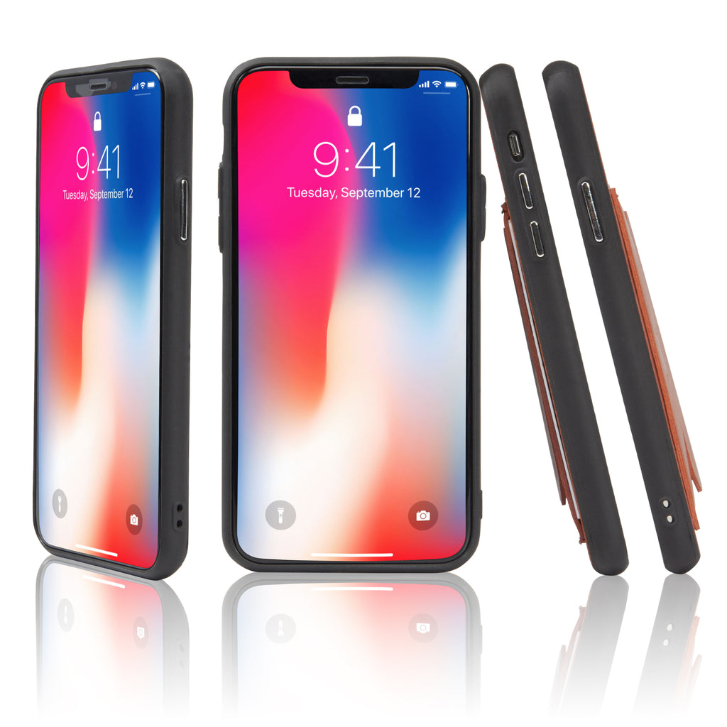 Leather Wallet Case with Snapstand - Apple iPhone X Case