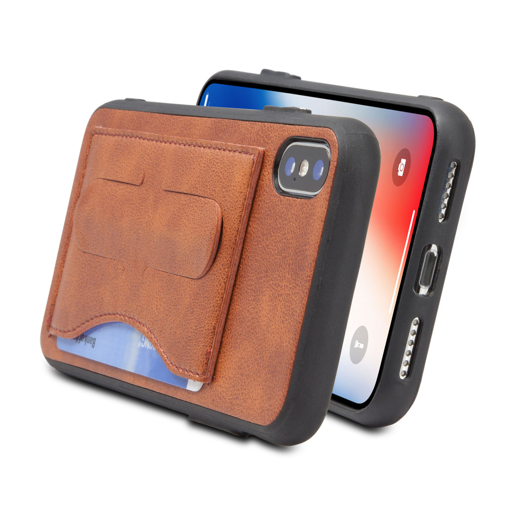 Leather Wallet Case with Snapstand - Apple iPhone XS Case