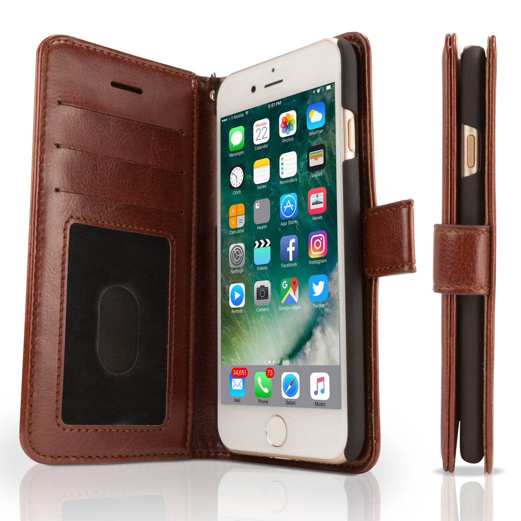 Leather Wallet Case - Apple iPhone 7 Case