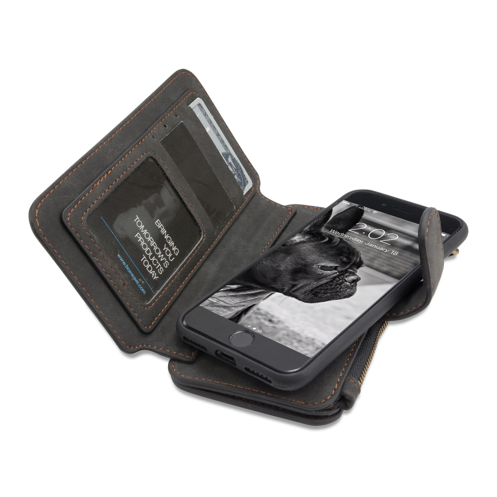 Leather ZipWallet Case - Apple iPhone 8 Case