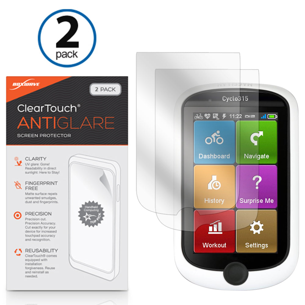 ClearTouch Anti-Glare (2-Pack) - Magellan Cyclo 315 Screen Protector