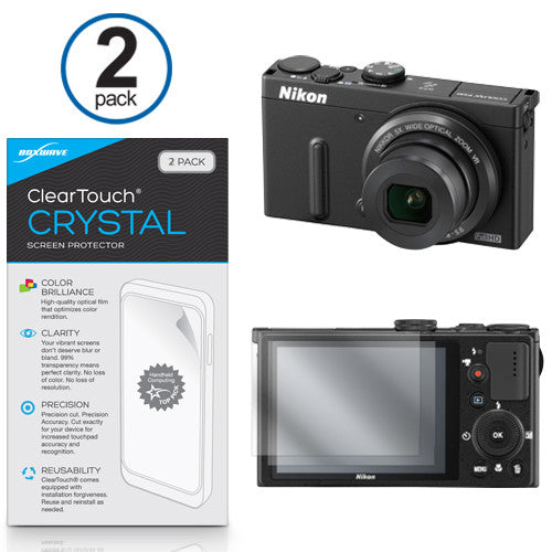 ClearTouch Crystal (2-Pack) - Nikon Coolpix P330 Screen Protector