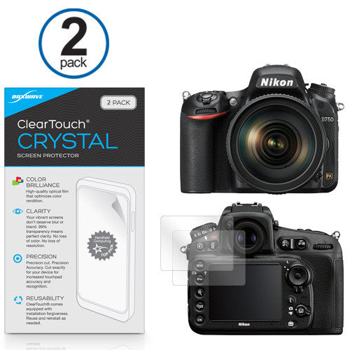 ClearTouch Crystal (2-Pack) - Nikon D750 Screen Protector