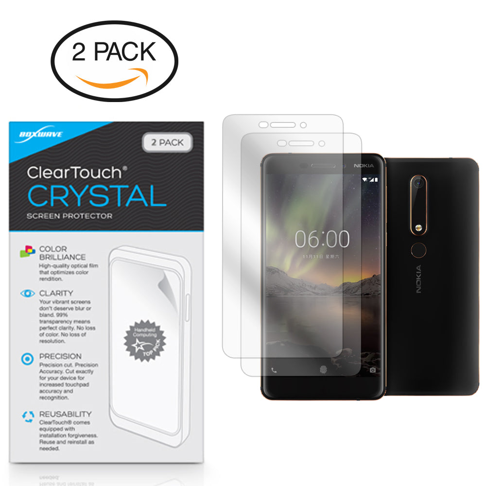ClearTouch Crystal (2-Pack) - Nokia 6 (2018) Screen Protector
