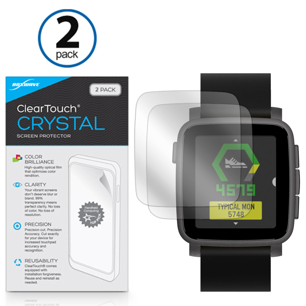 Pebble Time 2 ClearTouch Crystal (2-Pack)