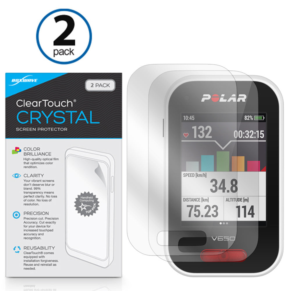 ClearTouch Crystal (2-Pack) - Polar V650 Screen Protector