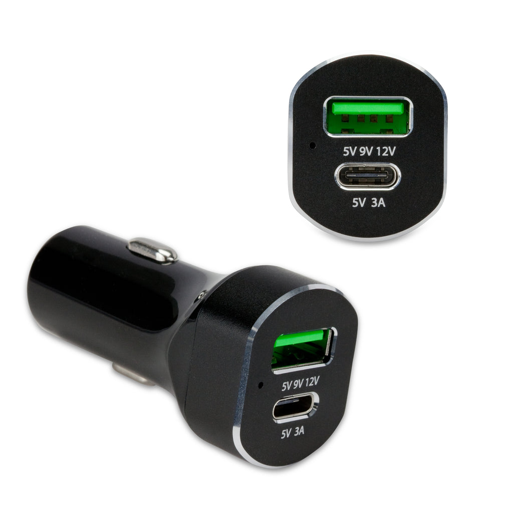 RapidCharge MultiPort Car Charger - Apple iPhone X Car Charger