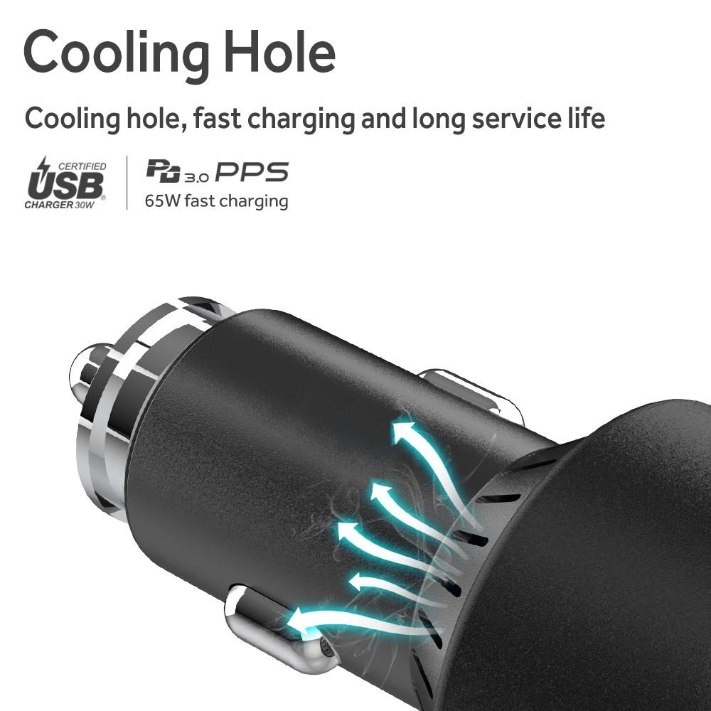 RapidRush PD Car Charger (95W) - Cedar CP3 Car Charger