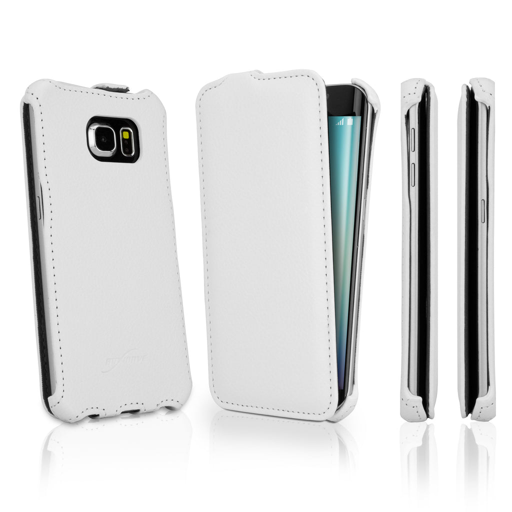 Leather Flip Galaxy S6 Edge Case