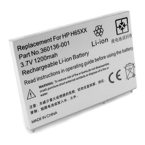 Standard Capacity HP iPAQ hw6500 Series Battery